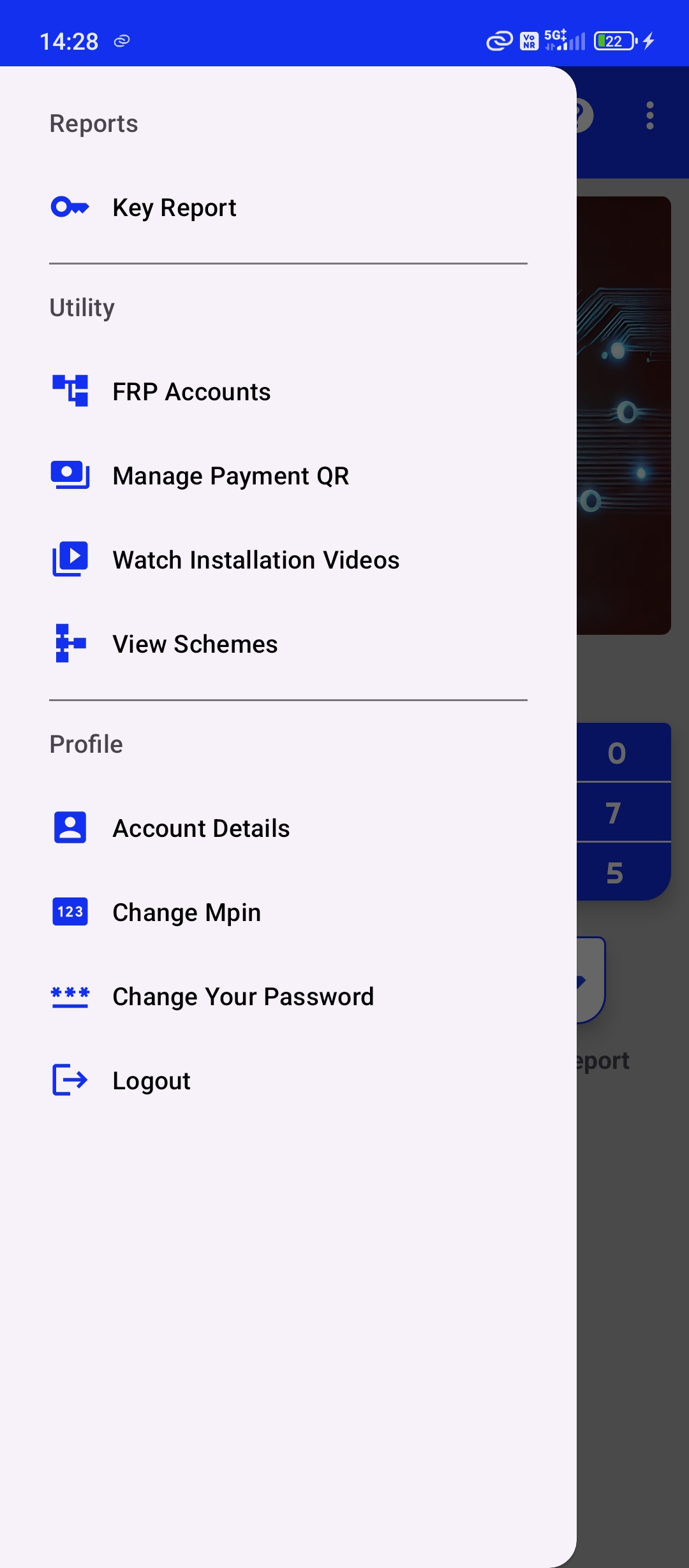 Surya Key live tracking screen screenshot showing map and device location pins with dark UI